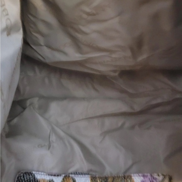 Roberta Gandolfi Italian Leather Tote Shoulder Bag Multicolor Floral with Pouch - Picture 7 of 11